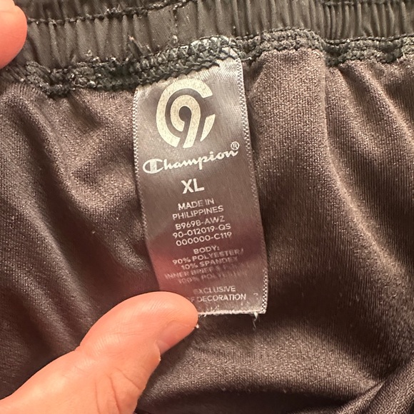 Champion Women's Black and Pink Athletic Shorts - Picture 3 of 3